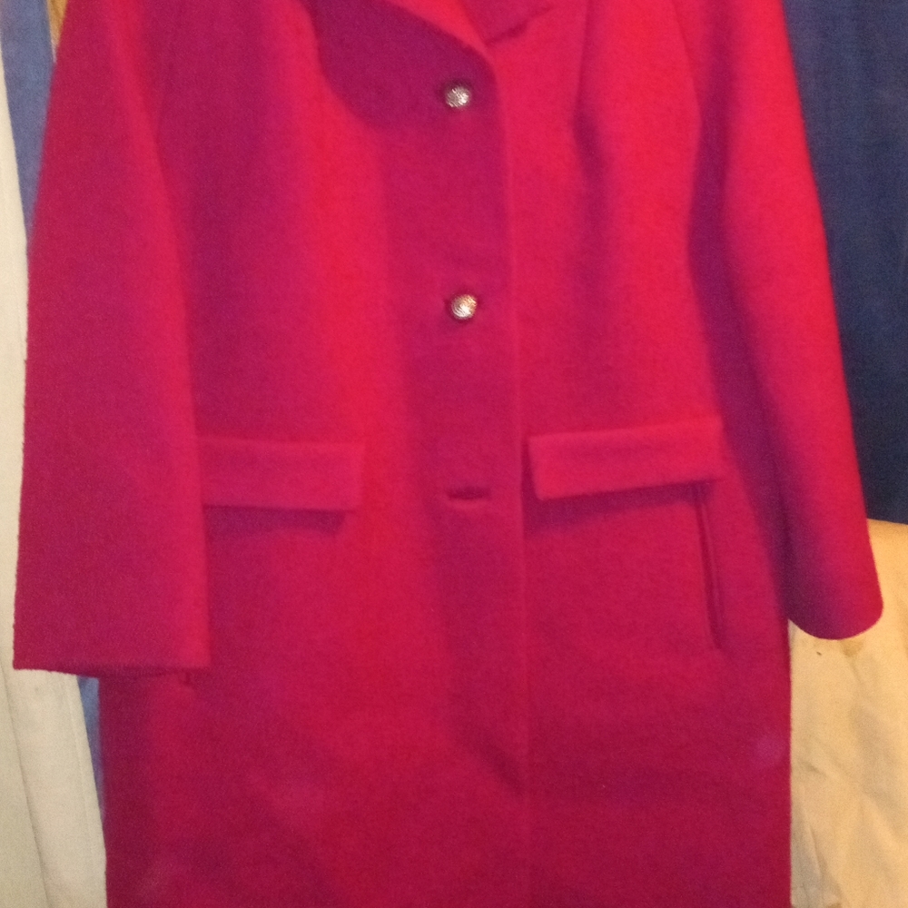 ILGWO 60S red wool coat jacket